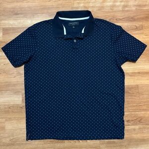 Banana Republic Youth Boy Medium Dress Polo Navy Blue Cotton Church Easter